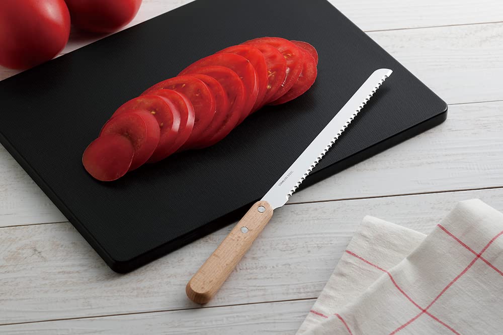 Sato Metal Industries SALUS Black Cutting Board, Large, Polypropylene, Antibacterial