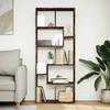 VidaXL Room Divider Shelf Smoked Oak 67x25x161.5 Cm, Shelf, Bookcase, Storage Shelf, 858079