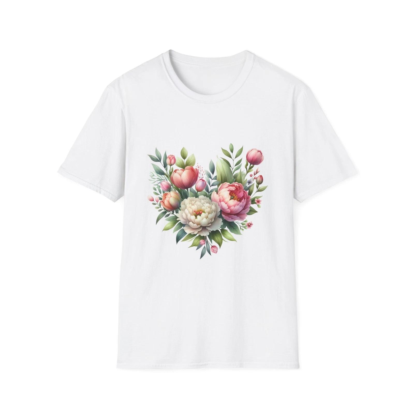 

Mother s Day Floral T-Shirt, Gift for Mom, Flower Tee, Spring Shirt, Women s L