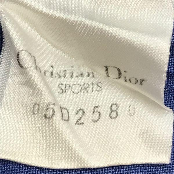 Christian Dior SPORTS long sleeve polo shirt women's M light blue golf(USED)