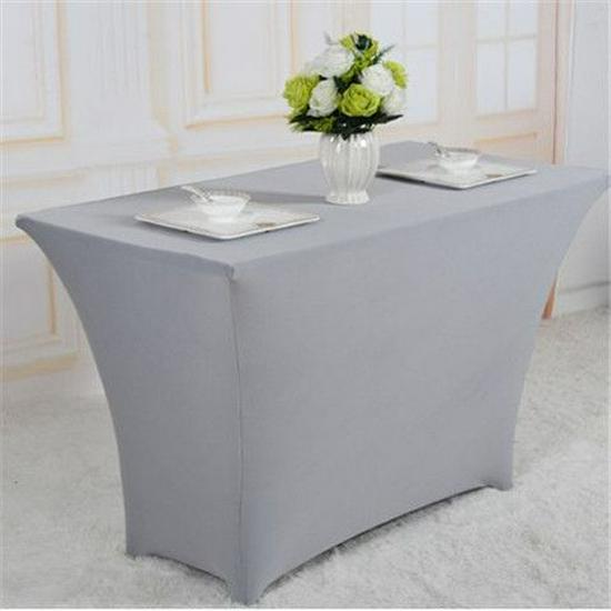 Stretch 6FT Rectangular Tablecloth for Events: Conference, Wedding, Banquet, Cocktail Bar.