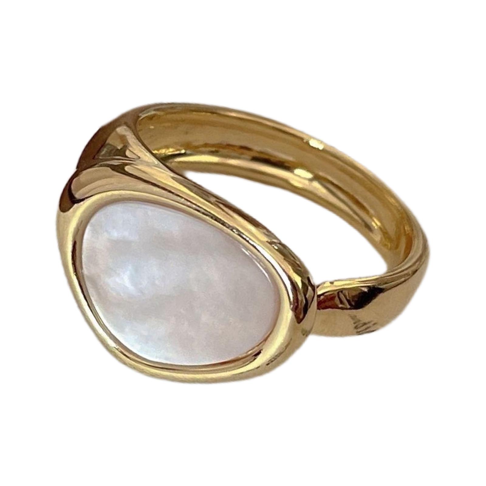 

Минималистичные кольца из сплава для модных личностей, ищущих уникальные ювелирные аксессуары, стильные наряды, повседневную одежду белый