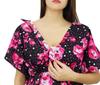 Bimba Kaftan Front Buttons Maternity Night Wear Printed Hospital Delivery