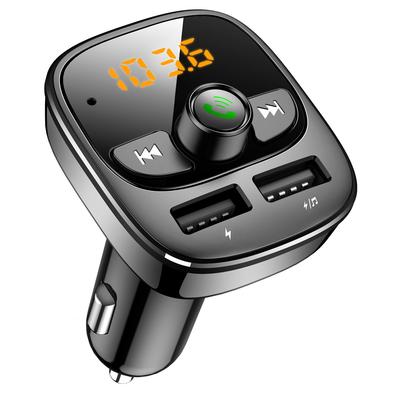 Car Mp3 Player Bluetooth 5.4 FM Transmitter Car Charger Adapter Dual USB Support TF Card & U Disk Hands-Free Call