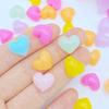 30Pcs Resin Lovely Mixed Mini Solid Heart Flat Back Cabochon Scrapbook DIY Embellishments Accessories K27