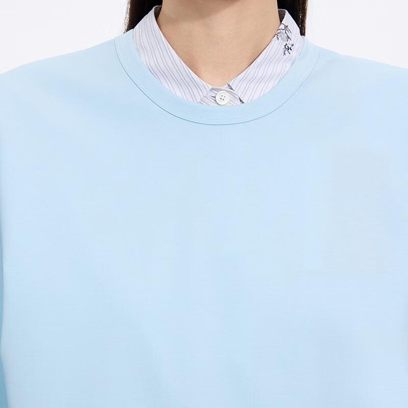 JNBY Women's Casual Round Neck Mid-Sleeve T-Shirt