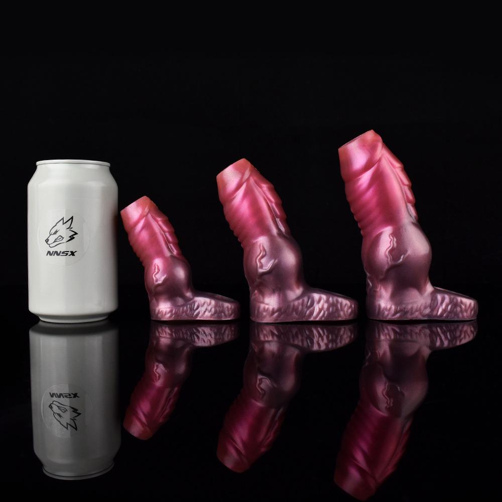 Silicone Penis Sleeve Condom Extender Soft Realistic Dildo Adult Sex Toy for Men Women Pegging Strap On