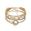 Layered Shiny Rhinestones Bracelets Set for Women Trendy Charms Hand Chains 2026 Fashion Jewelry Accessories On Hand Girls Gifts