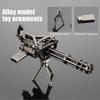 Rotating Green Cannon M134 Gatling Machine Alloy Model Toy