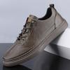 Men's shoes 2025 summer new Korean version trendy leather casual shoes teenagers daily classic outdoor versatile board shoes