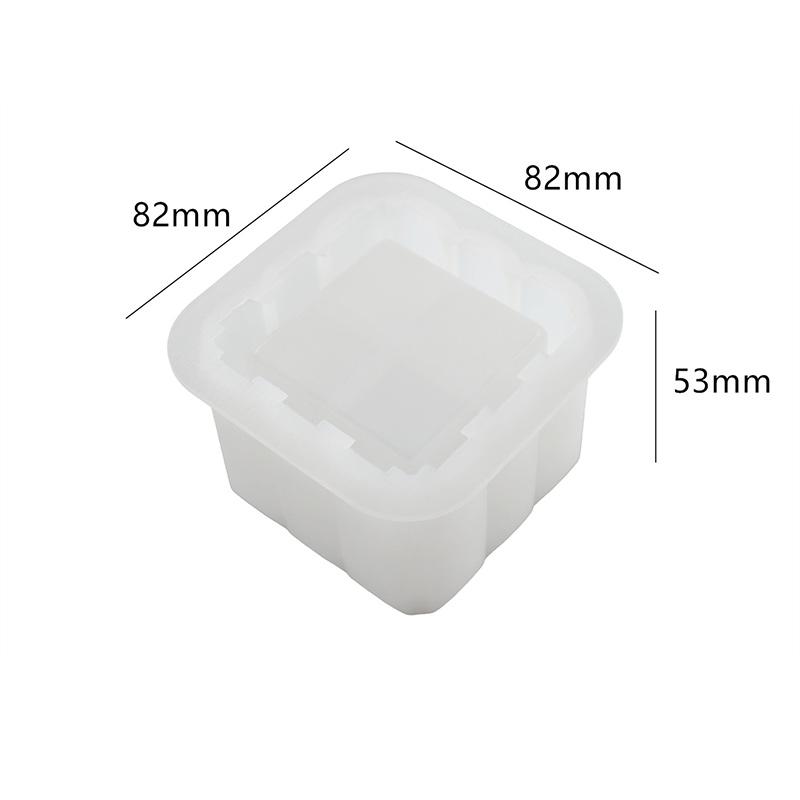Diamond Texture Storage Box Silicone Mould Jewelry Box Epoxy Resin Casting Mold