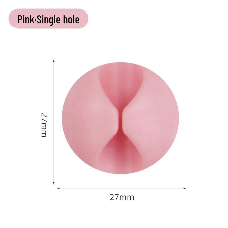 Multi-Hole Self-Adhesive Cable Organizer and Power Cord Holder