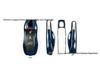 Midnight Blue Car Key Shell for Porsche MACAN, Cayenne, PANAMERA, 718/911