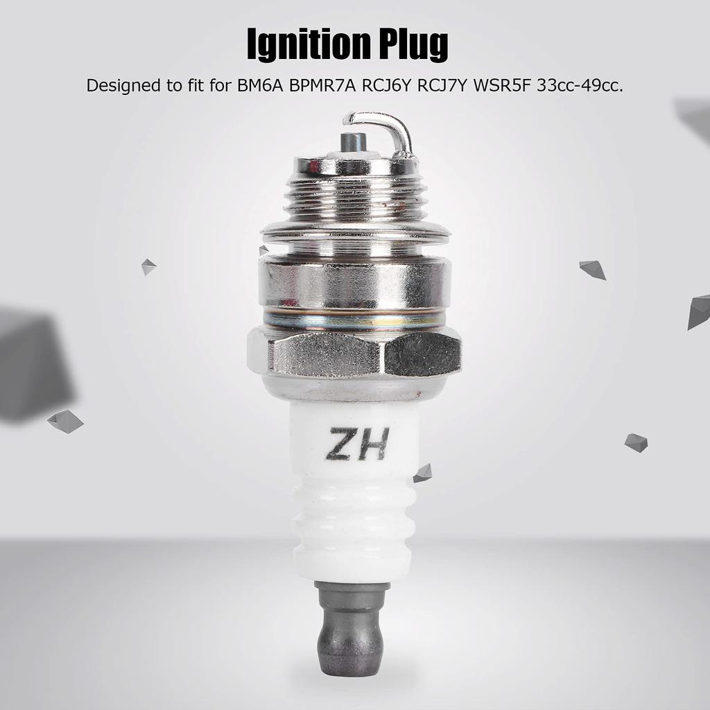 Spark Plug Assembly Trimmer Ignition Plug Direct Replacement Ignition Performance Abrasion Resistant for BM6A