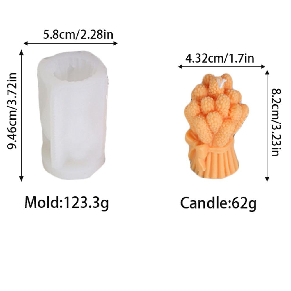 New DIY Flower Pot Candle Silicone Mold 3D Rose Tulip Shaped Aromatherapy Candle Gypsum Resin Decoration Valentine's Day Gift
