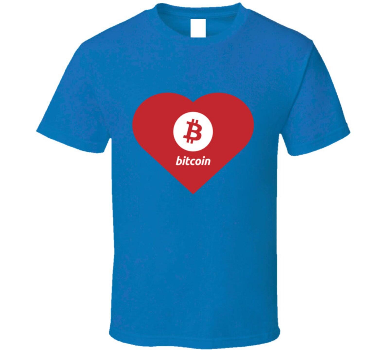 Bitcoin Heart T Shirt 4XL