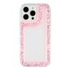 For iPhone 16 Pro Max Case Glitter Epoxy Soft TPU Clear Back Cover
