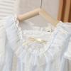Babykleid Koreanischer Stil Baby Mädchen Spitzenkleidung Kinder Mädchen Kurzarmkleid Kleinkind Mädchen Prinzessin Sommer