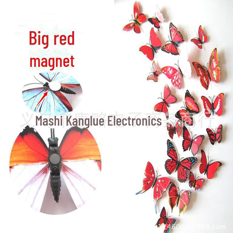 3D Butterfly Wall Stickers – 12 Sets for Bedroom, Living Room, or Wedding Decor