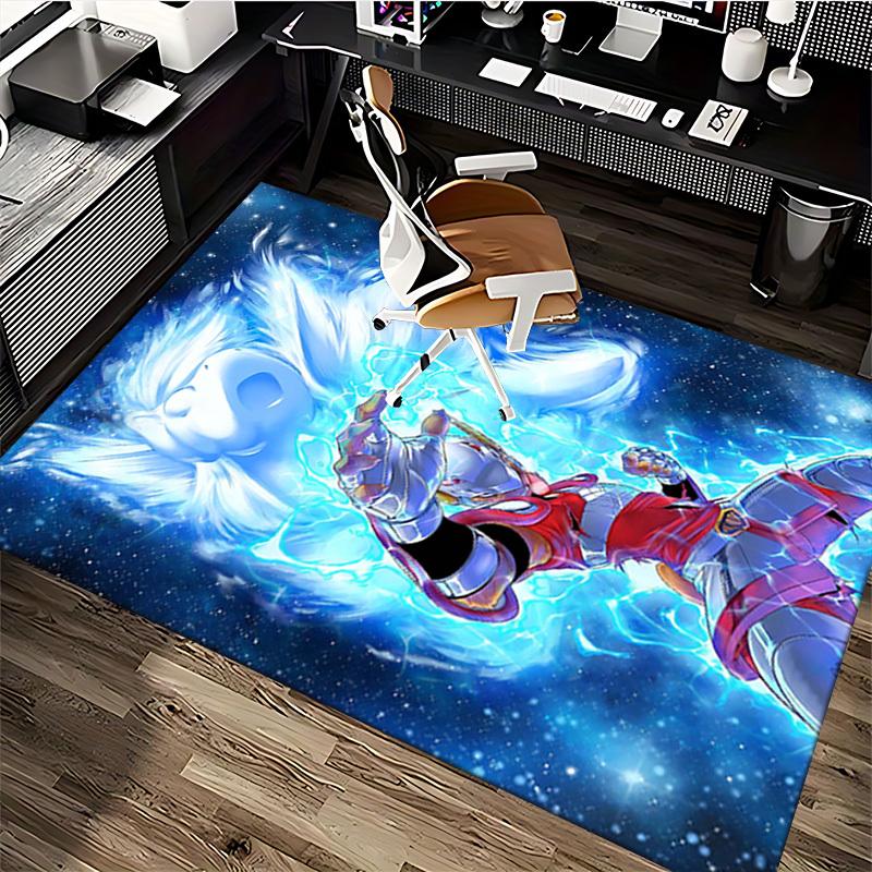 1pc Ultraman Ultra Galaxy Power Chair Mat - Anime Cartoon Design Office Desk Pad, Non-Slip Rug for Home Decor, Living Room, Bedroom, Game Room, Birthd