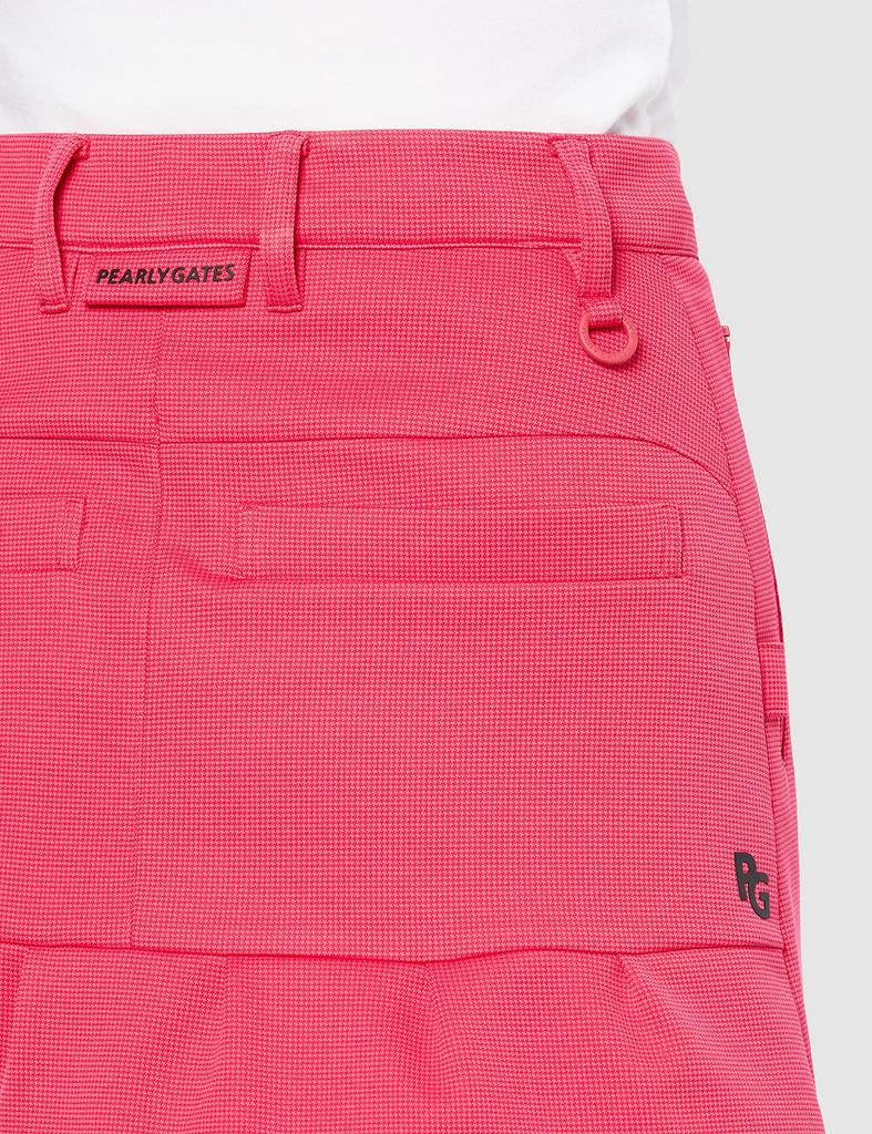 Skirt Drawcord Golf 0 [Pearly Gates] Women's (waist Specification/cardboard Houndstooth) / / 055-3134402 090_Pink [S]