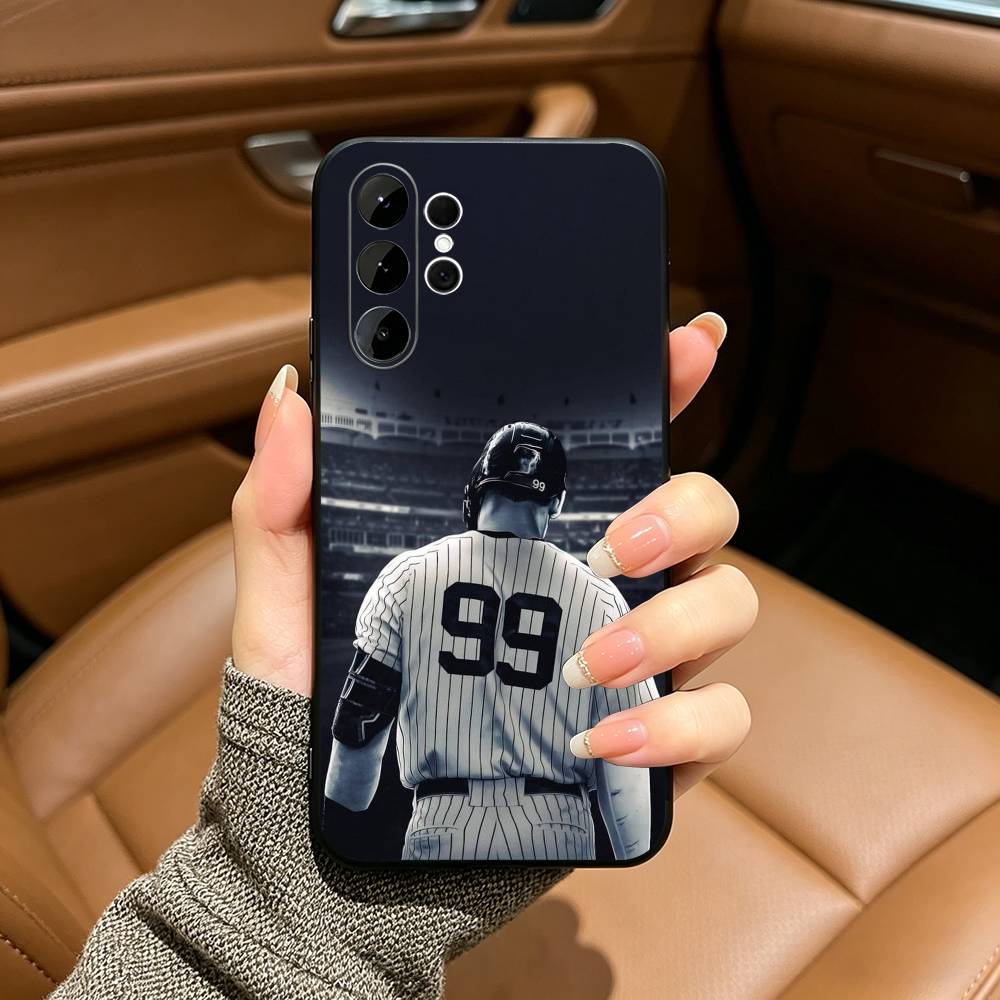 Baseball A-Aaron- Judge -99 Soft Silicone Case for Samsung S25, S24, S21, S22, S23, S30, Ultra, S20, Plus, FE, Lite-Black