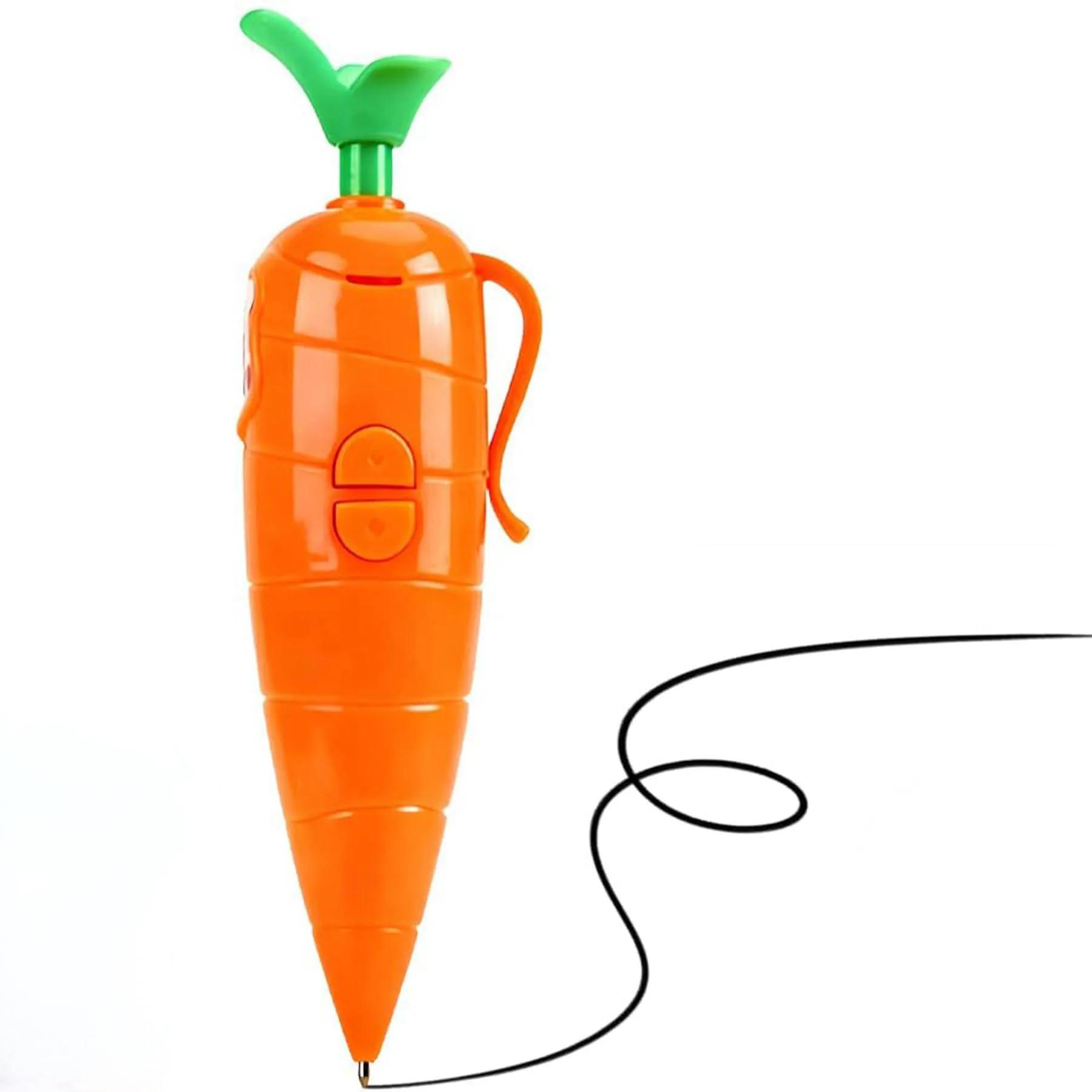 1/2 шт. Забавная многофункциональная ручка-морковка Диктофон Ручка Писать Граффити Милая Шариковая ручка 2 в 1 Диктофон Подарок 1pc