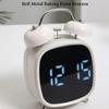 Voice Control Twin Bell Alarm Clock Temperature Displa Digital Alarm Clock  Indoor Use