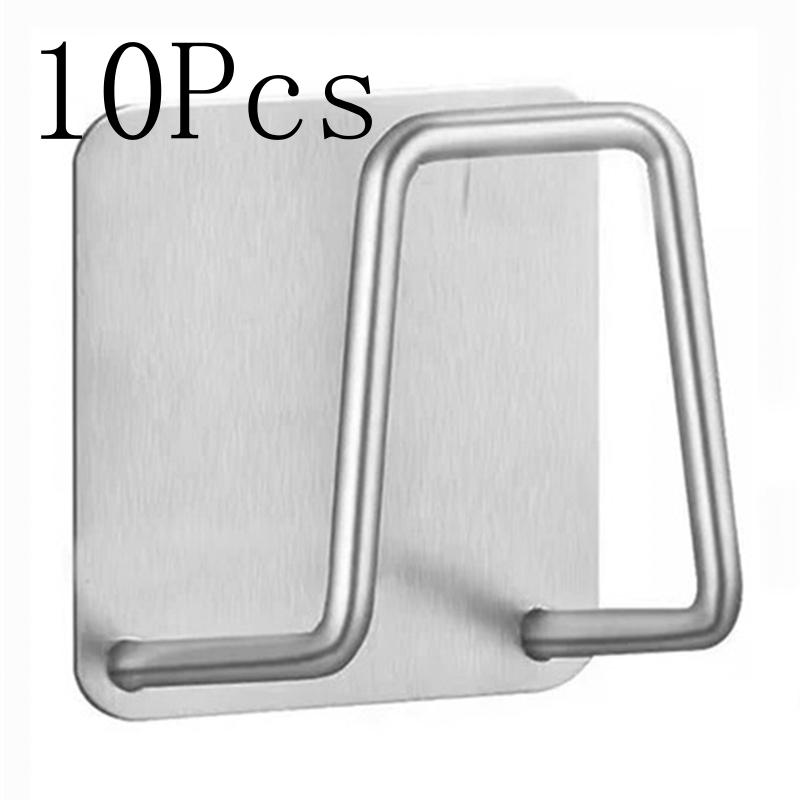 10pc Stainless Steel Sink Sponge Rack For Sponge Steel Wire Ball Draining Paste The Inner Wall Of The Sink Kitchen Supplies