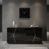 Black Wall Clock Exact 30cm