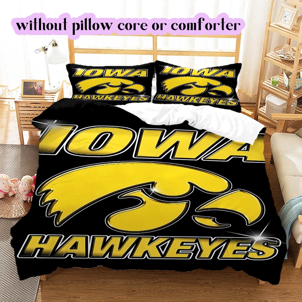 Rugby logoPattern Bedding Quilt Set Quilt Cover Pillowcase Home Decoration Birthday Gift (1 * duvet cover + 2 * pillowcase, without core)