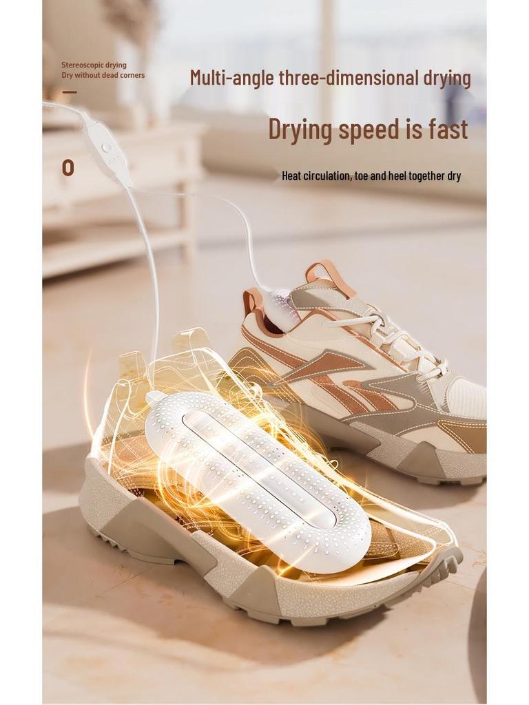 Foldable Smart Shoe Dryer with Timer & Deodorizing for Shoes & Socks