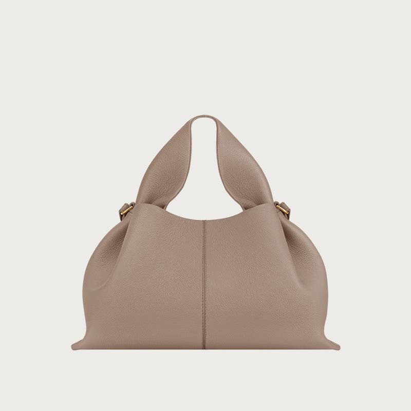 Fashionable Cloud Bag Luxurious French Genuine Leather Handbag Shoulder/Crossbody Women's Bag