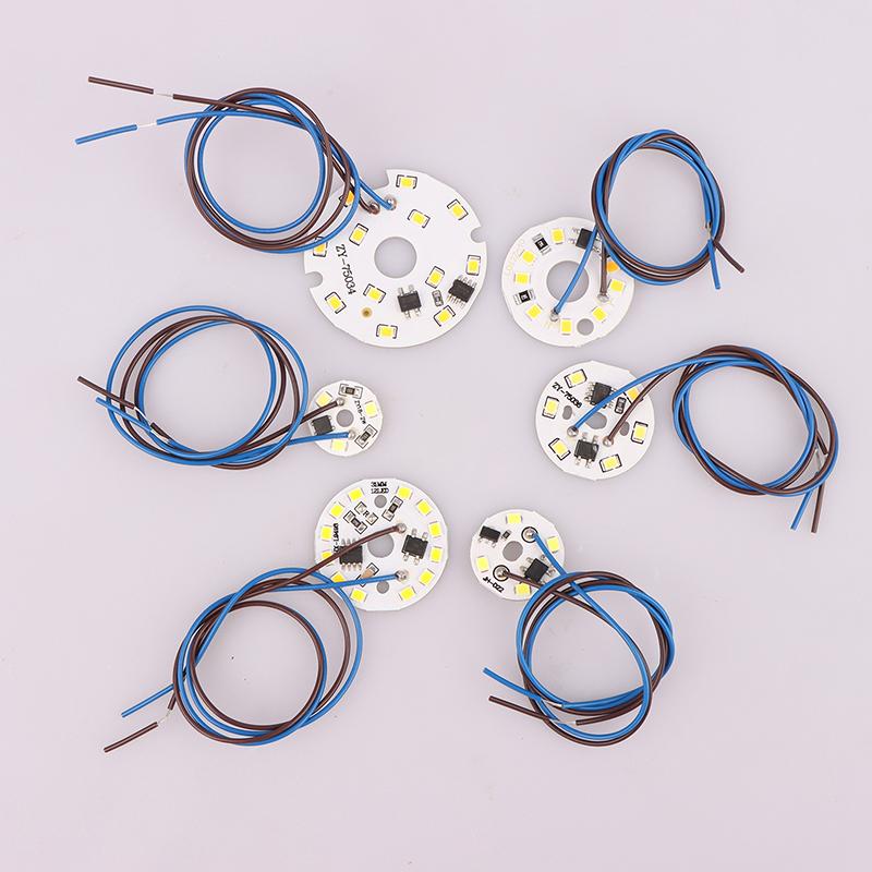 2W 3W 6W AC 220V Circular Pendant Light Renovation Patch Cold Warm White Lamp Beads For Bulb No Need Driver LED Chip