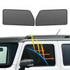 Cortinas de Malha Blackout BLUESEATEC com Protetores Solares Magnéticos para Suzuki Hustler Série MR02 Protetores Solares Laterais para Bancos do Motorista e Passageiro (R2.1-Corrente