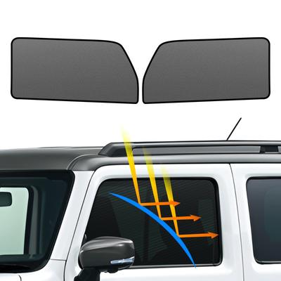 BLUESEATEC Blackout Mesh Curtains with Magnetic Sunshades for Suzuki Hustler MR02 Series Side Sunshades for Driver and Passenger Seats (R2.1-Current