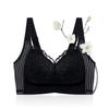 B-E Cup Large Size Underwear Women's Thin Large Breasts Are Small, No Steel Ring, Soft Support of Secondary Breasts, Anti-sagging Lace Bra