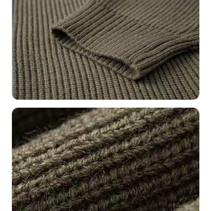 SNOOPY Men's Mock Two-Piece Round Neck Sweater