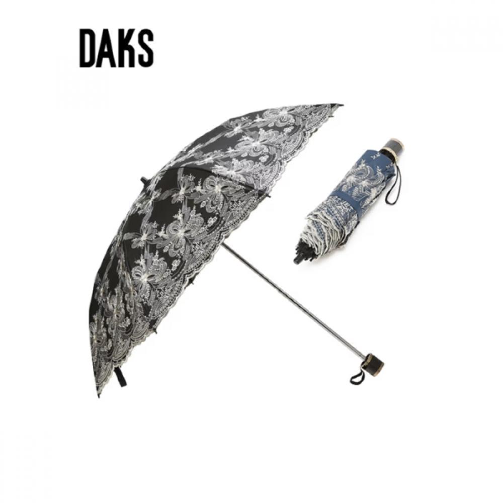 Daks Black Big Flower Embroidery Parasol  Umbrella Combo  Dbum6e108b1 Single option