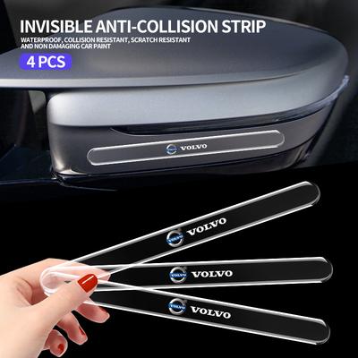 4 Stück Auto Türkantenschutz Transparent Kratzfest Schutzstreifen für V60 XC60 XC90 S60 XC40 V40 S80 T6 V90 EX90 S90 V70
