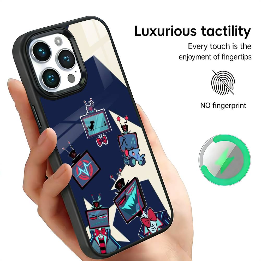 Vox H-Hazbin H-Hotel Phone Case For IPhone17 16 15 14 13 12 11 Plus Pro Max Plus Wireless Charger Cover Funda
