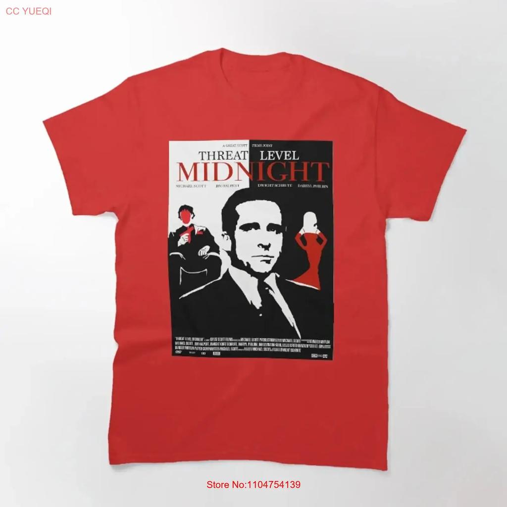 The Office Bedrohungsstufe Mitternacht Filmplakat Klassisches T-Shirt Vintage Gewaschenes Oberteil Für Jeden Tag Mode Vielseitig Stilvoll