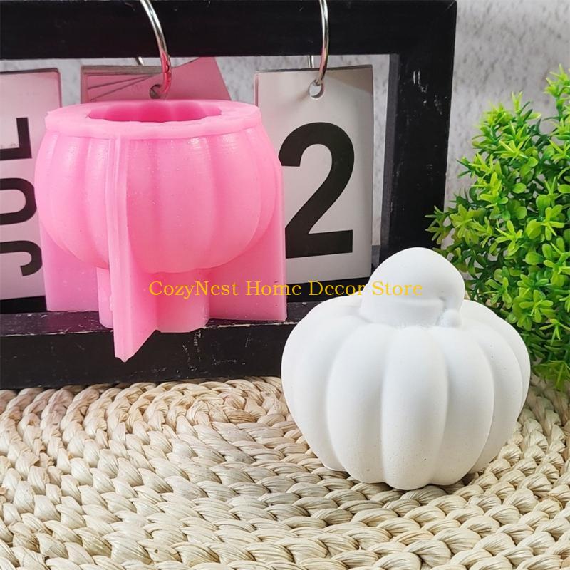 92MF Pumpkins Candle Mould Handmade Silicone Molds Soap Molds Ornament Molds Castings Molds Epoxy Resin Molds Craft Supplies
