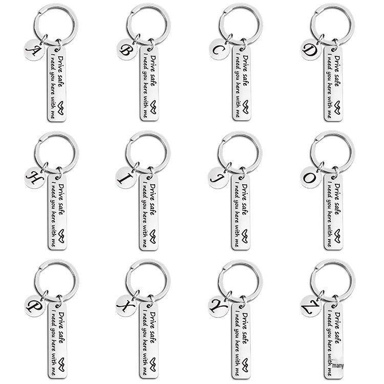 Drive Safe: Heart Keychain Pendant W/ 'I Need You Here' Message