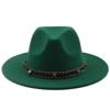 European and American High-quality Wide-brimmed Men's and Women's Fedoras, Fashionable Woolen Top Hats, and a Panama Jazz Felt Hat.