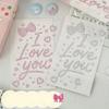Happy Birthday I LOVE YOU Rhinestone Stickers Diamond Gems Decals for Gift DIY Decoration Sticker for Journal Scrapbook Wrapping