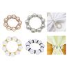 Set of 60 Tissue Holders Bead Christmas Tissue Buckles Christmas Bead Serviettes Rings Suitable for Tissue Decors