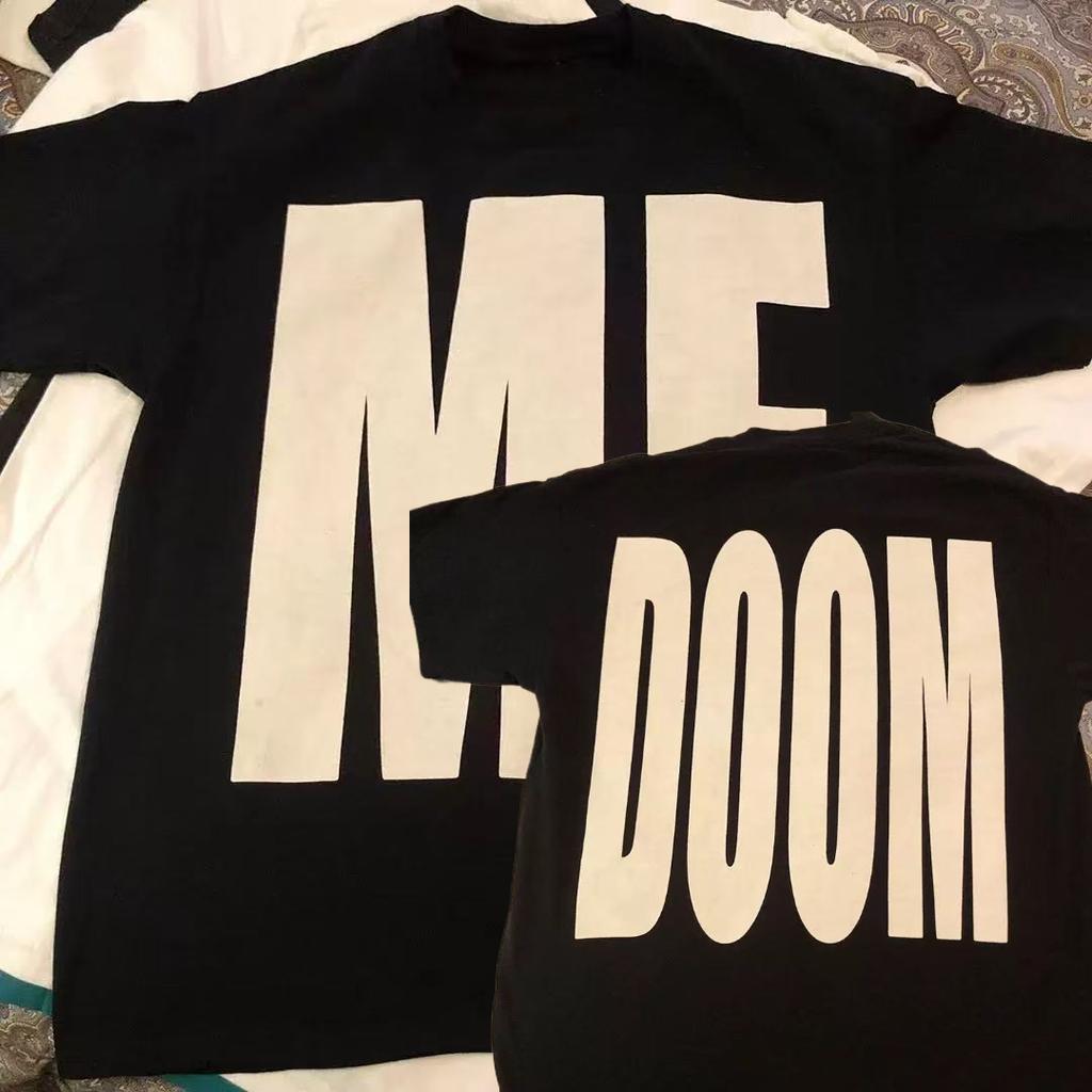 Hip-hop Rap Pays Tribute To MFDOOM Street Fashion Short-sleeved Men S and Women S Fashion Brand Loose Tops Cotton T-shirts