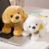 Simulation Golden Retriever Stehende Tierfigur Puppen Superweiches Kissen Cartoon Schlafende Plüschtiere Kissen Geburtstagsgeschenke