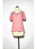 American Style European Women's Casual Loose V Neck Short Sleeve T Shirt with Lace Splice